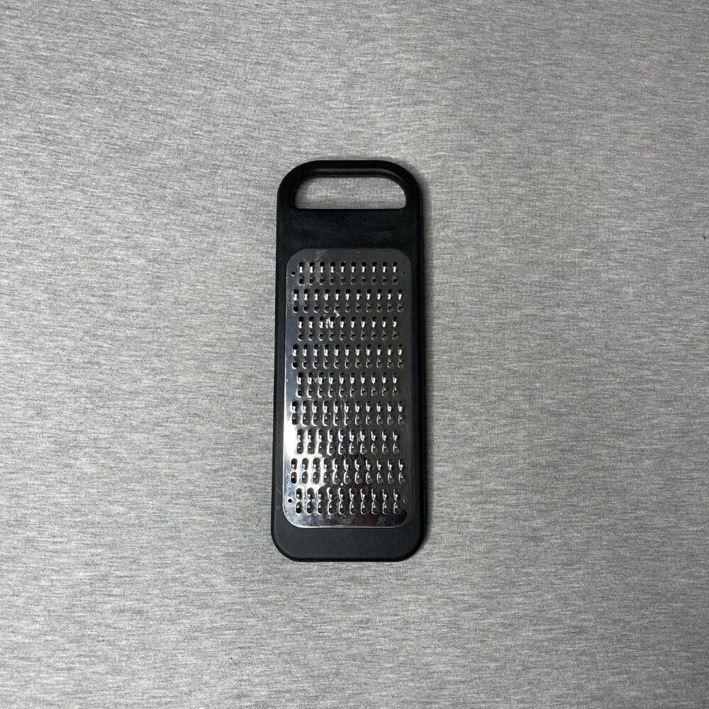 IKEA 365+ Black & Stainless Steel Handheld Flat Cheese Grater